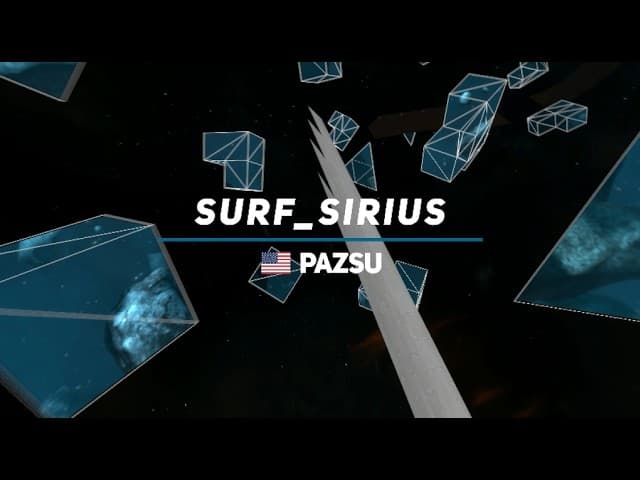 new video: surf_sirius WR. Surfed by Pazsu.: Details below


[Surf Timer] - Pazsu finished in 00:48:89 (WR -00:00:81)
[Surf Timer] - Pazsu beat the map record! Rank: 1/572
                    
Previous WR by: Pazsu

Date of the run: Apr 2, 2026

Map by: granis
Tier: 3

CP 1: 12.632 -.582 -30 u/s
CP 2: 24.199 -.190 -40 u/s
CP 3: 36.042 -.287 +114 u/s
CP 4: 42.730 -.318 +61 u/s
Map: 48.894 -.814 +324 u/s


Song : Carbon Shimmer · Shifting Path · The Musa

This channel isn’t monetized.
If you’d like to support the time and effort put into making these videos, you can do so here: https://www.patreon.com/15195422/join
Thank you!

Made by Oui
All runs are done in CS:S - 66t.
#ksf #css #surf